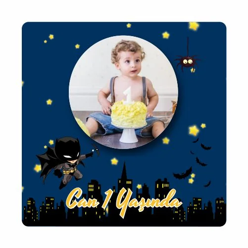 Batman Temalı Doğum Günü Magneti